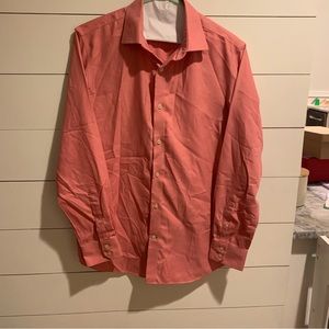 Banana Republic Non-Iron Slim Fit Red Check Dress Shirt Size M